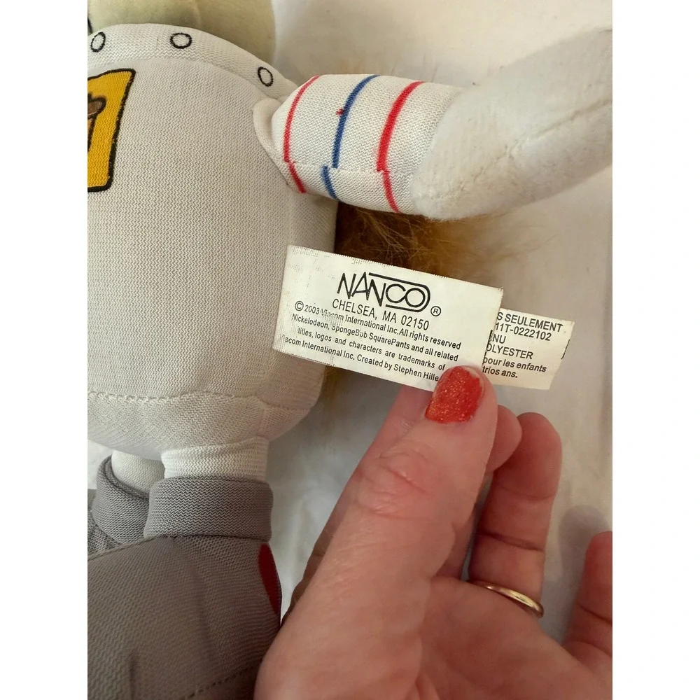Nanco 2003 SpongeBob SquarePants Sandy Cheeks Plush Astronaut Suit 9 Inch